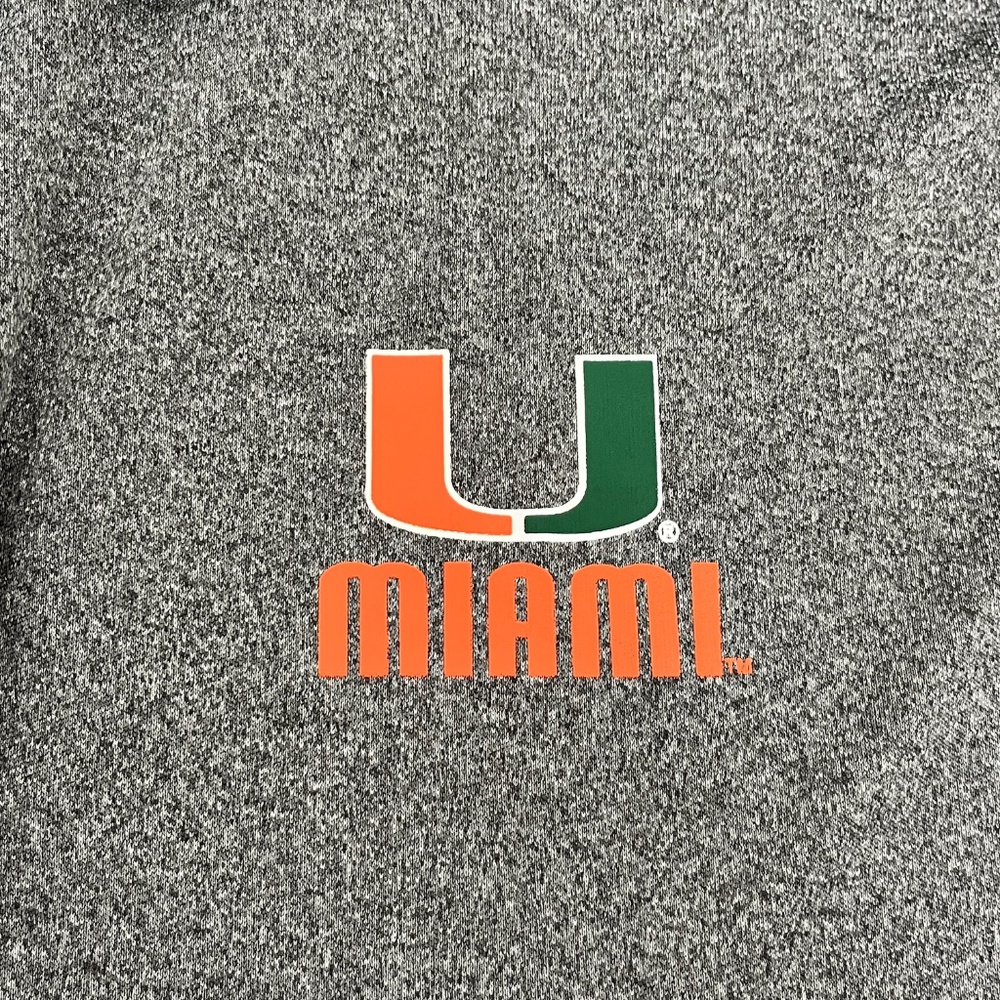 Campus Heritage Mens XXL Polo Shirt Miami Hurricanes Sebastian the‎ Ibis Gray - Picture 4 of 8